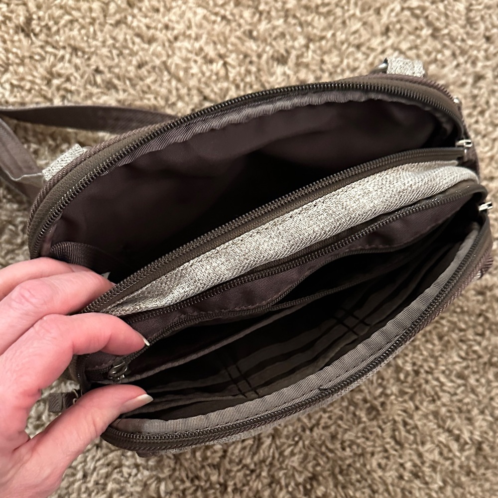 REI Crossbody Bag with Brown Feminine Embroidery Y2K Festival Pockets Granola - Picture 6 of 10